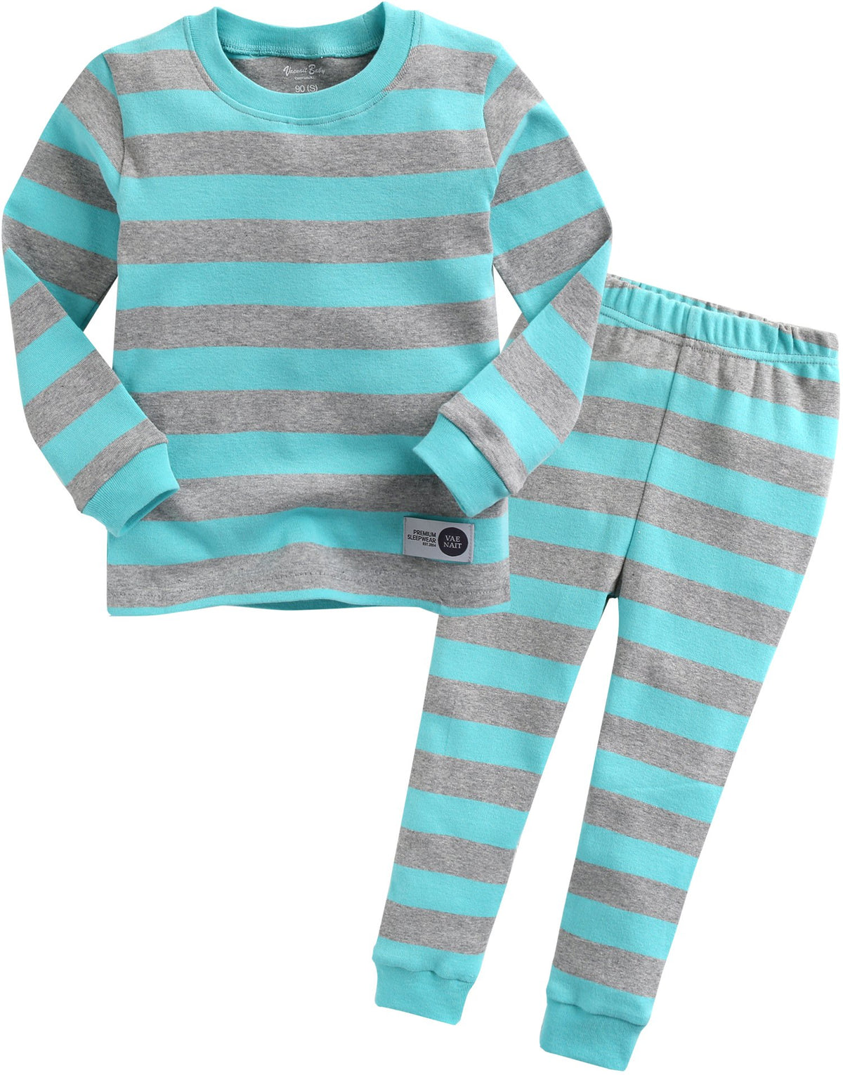 Vaenait baby Kids Girls Sleepwear Pajama 2pcs Set Color Magic Mint Grey XS