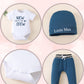 Renotemy Baby Boy Summer Clothes Short Sleeve New To The Crew Toddler Boy Clothes Outfits Blue Boy Outfits 12-18 Months