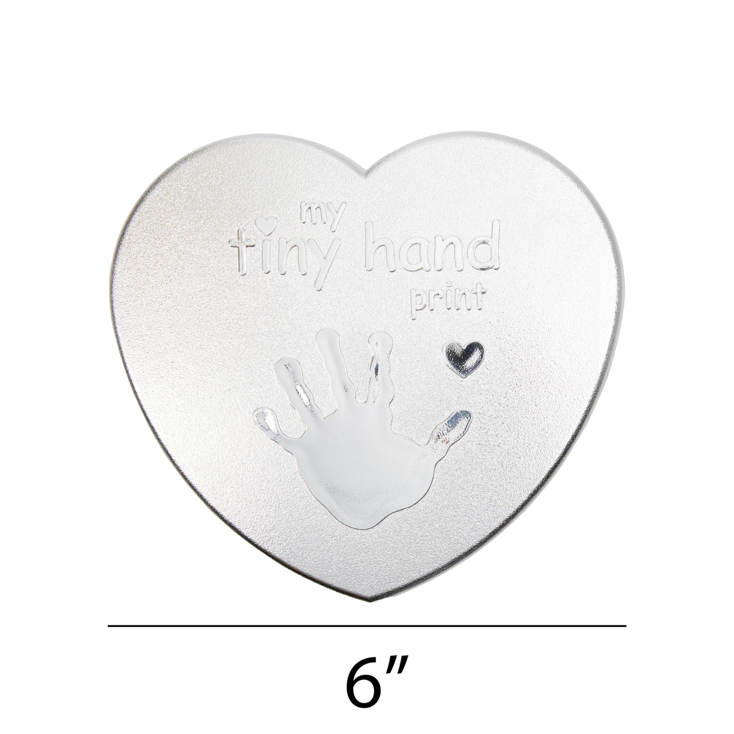 C.R. Gibson 3 Piece Baby Handprint & Footprint Kit, 6.5' X 6.25', Heart First