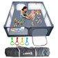 Baby Playpen 71x59 Inch Large Playpen for Babies and Toddlers Baby Playard with Zipper Gates Safety Fence Play Pen Play Yard wit