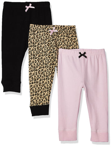 Luvable Friends Baby Boys Cotton Pants, Leopard, 4T Us