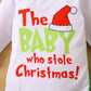 Visgogo Infant Baby Christmas Jumpsuit Set Letter Print Long Sleeve Romper Green Suspender Costume Pants (Green, 0-6 Months)