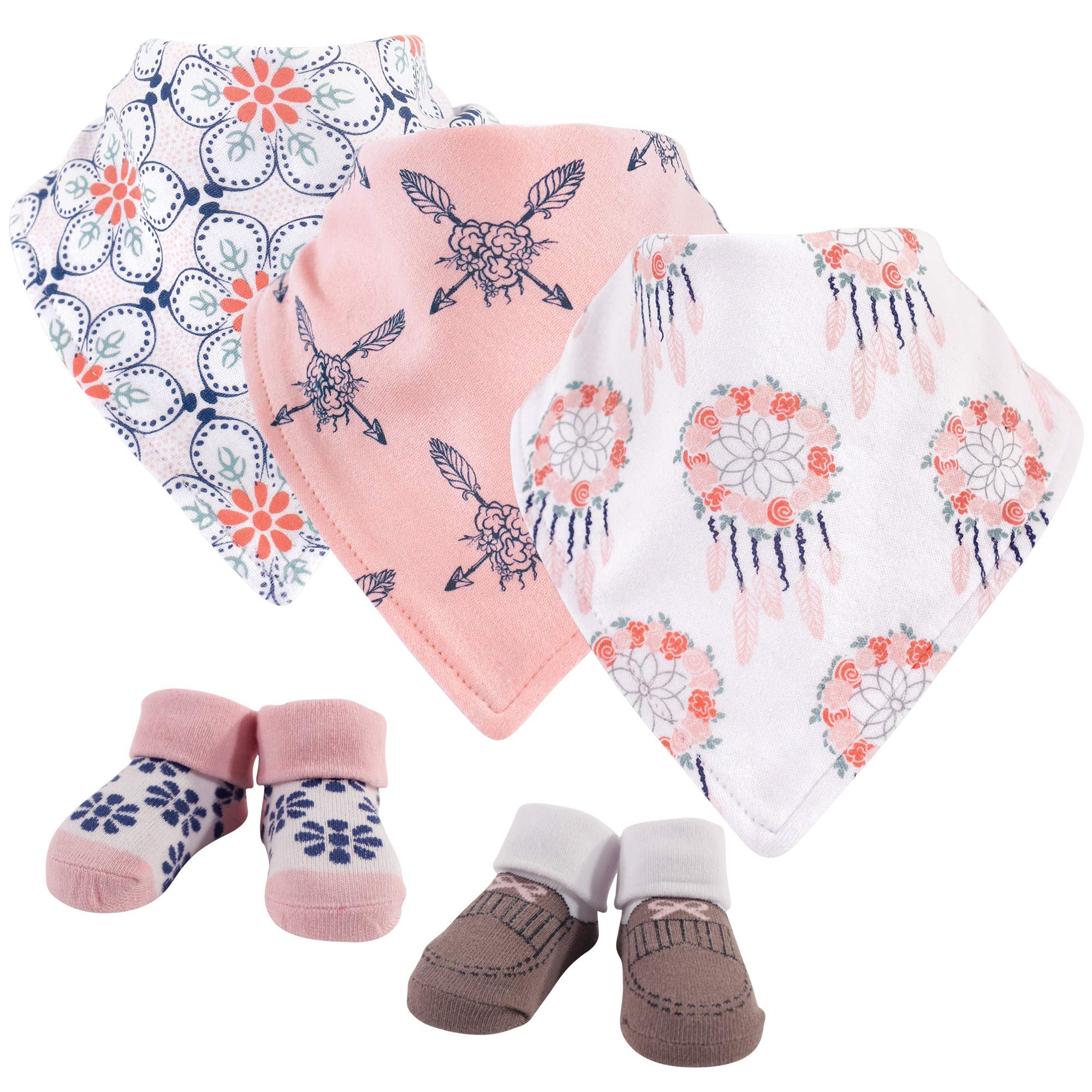 Yoga Sprout 5Pc Bib And Sock Set, Dream Catcher, 0-9 Months – WBCBBB07ZSD53TM