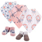 Yoga Sprout 5Pc Bib And Sock Set, Dream Catcher, 0-9 Months