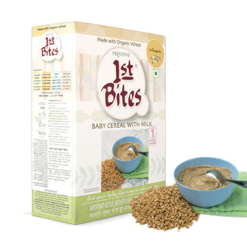 Pristine 1St Bites Baby Cereal 300G | Baby Food (6-24 Months) Stage-1, Organic Wheat | Infant Food