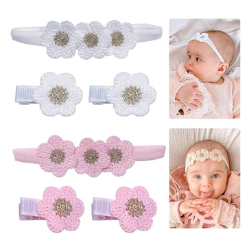 LDDCX White Hair Clip Headband Hairpin Hawaiian Flower Hairpin Barrette Hair Accessories for baby Girls.(FJ89) (Type C)