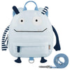 Gagaku Mini Toddler Backpack For Boys 2-5 Years Anti-Lost Preschool Backpack With Leash Blue
