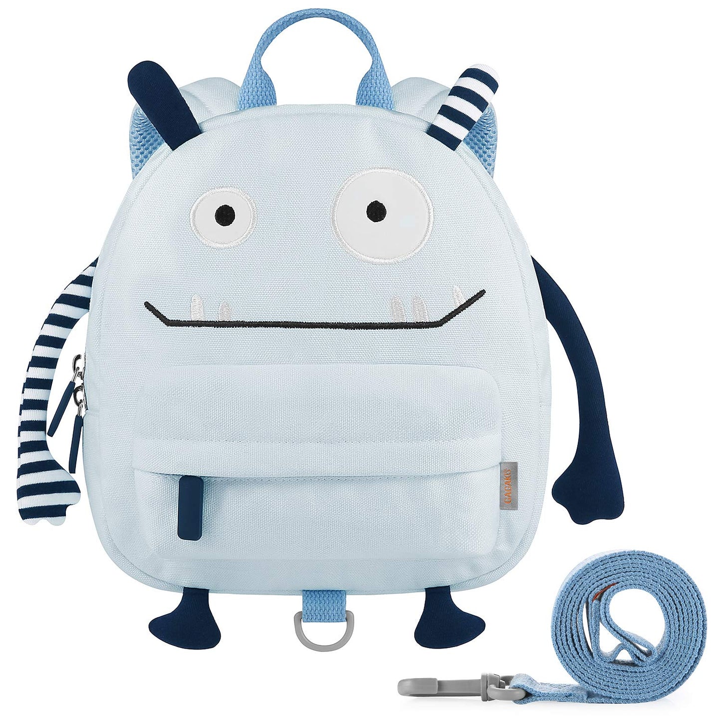 Gagaku Mini Toddler Backpack For Boys 2-5 Years Anti-Lost Preschool Backpack With Leash Blue