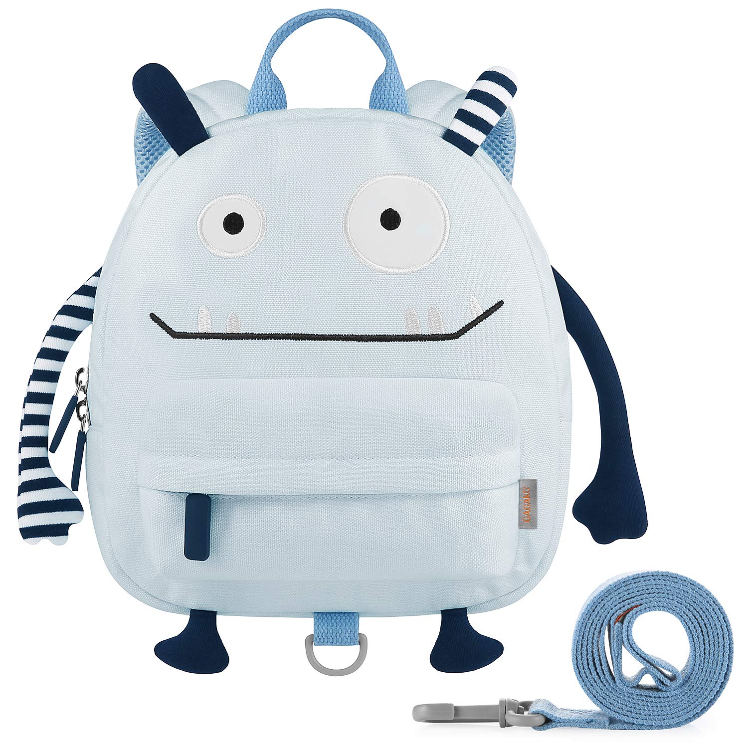 Gagaku Mini Toddler Backpack For Boys 2-5 Years Anti-Lost Preschool Backpack With Leash Blue