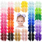 60Pcs 3 Inch Hair Bows Grosgrain Ribbon Toddler Hair Accessories With Alligator Clip Bow For Girls Baby Kids Teens In Pairs