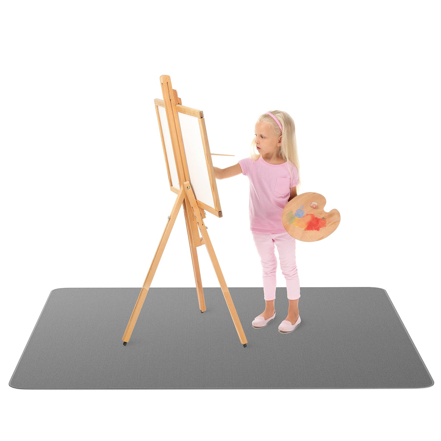 Super Jumbo Splat Mat - 60    x 60    Extra Large Waterproof and Washable Protective Mess Mat for Floors and Tables During Arts 