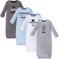 Hudson Baby Unisex Cotton Gowns, Handsome Fella, 0-6 Months