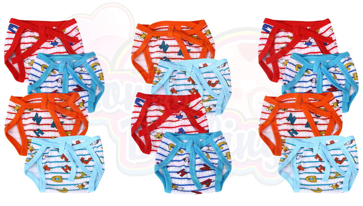 MomS Darling Cotton Nappies For New Born Baby 06 Months (Pack Of 6) | Cotton Baby Langot | Soft, Washable & Reusable Cloth Dia