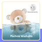 Teddy Bear Baby Soother - Sleep Soothing White Noise, Portable Night Light Projector and Melodies, Toddler Crib Lullaby Machine
