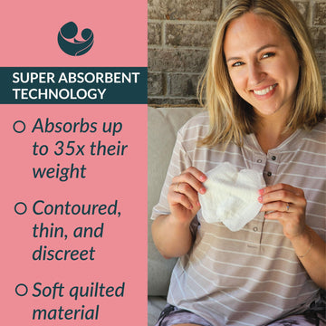 Ameda Moistureguard Disposable Nursing Pads | Breast Milk Pads | Nursing Breast Pads | Breast Feeding Supplies | Stay Dry Nursin