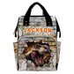 DIYKST Custom Diaper Bag with Name, Personalized Diaper Backpack for Mom/Women, Large Capacity Bag for Girls Boys (11)