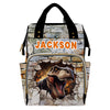 DIYKST Custom Diaper Bag with Name, Personalized Diaper Backpack for Mom/Women, Large Capacity Bag for Girls Boys (11)