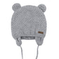 Bestjybt Baby Hat Cute Bear Infant Toddler Earflap Fleece Lined Beanie Warm Caps For Fall Winter (Grey-B, 0-6 Months)