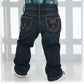 Wrangler Baby Boys' Five Pocket Boot Cut Jean, Dark Blue, 12 Months