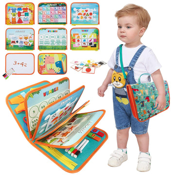 TUNJILOOL Montessori Toys for 3+ Year Old Boy & Girl Sensory Toddlers Busy Board Book Learning & Education Toys Birthday Gifts T