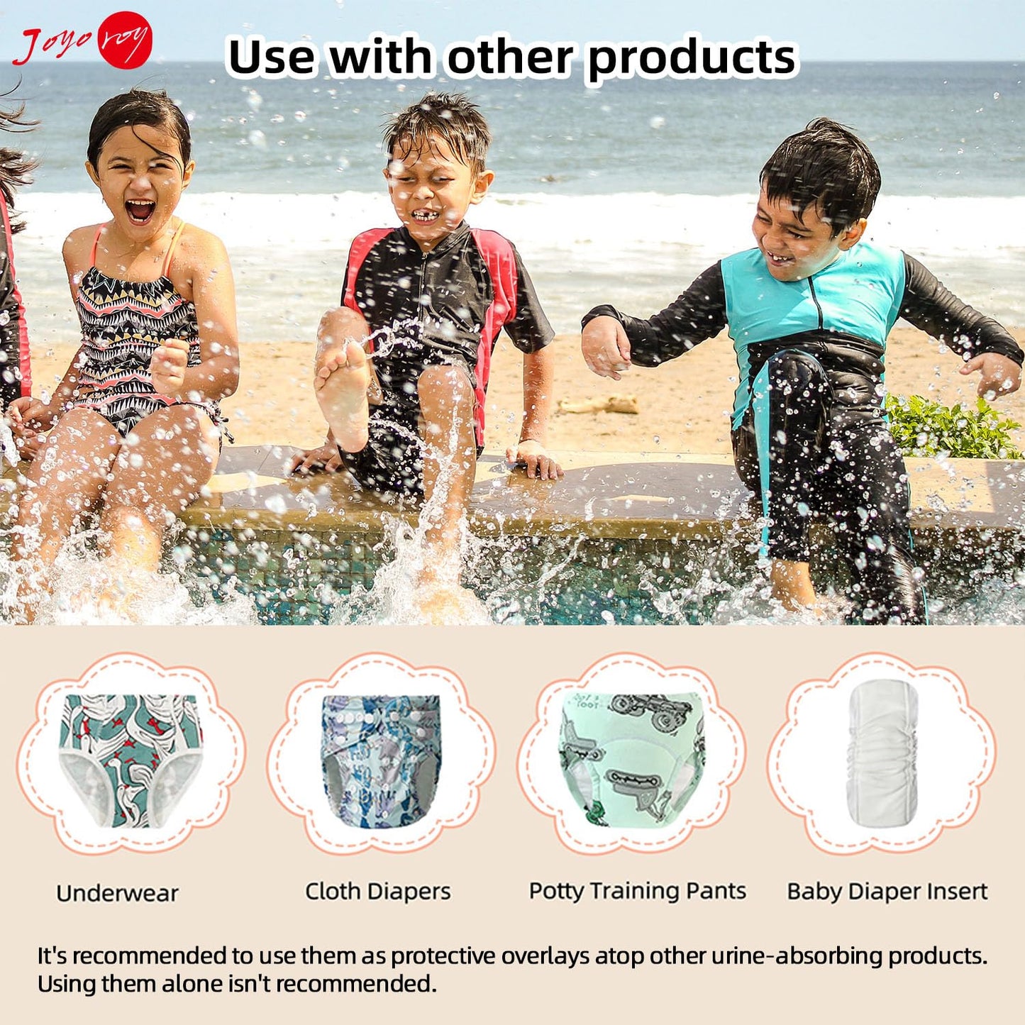 Joyo Roy Diaper Covers For Girls Plastic Underwear Covers For Potty Training Swim Diaper Covers For Toddlers Rubber Training Pan