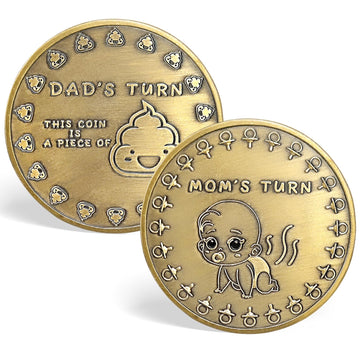 New Parent Decision Coin Funny Pregnancy Gifts For First Time Moms Dads Cute New Parents Gift For Couples Mommy Daddy Women Men