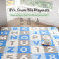 Tadpoles Foam Playmats for Kids, 36 Interlocking Tiles Teach the ABCs and Numbers 0-9, Total Floor Coverage 74    x 74    (36 Sq
