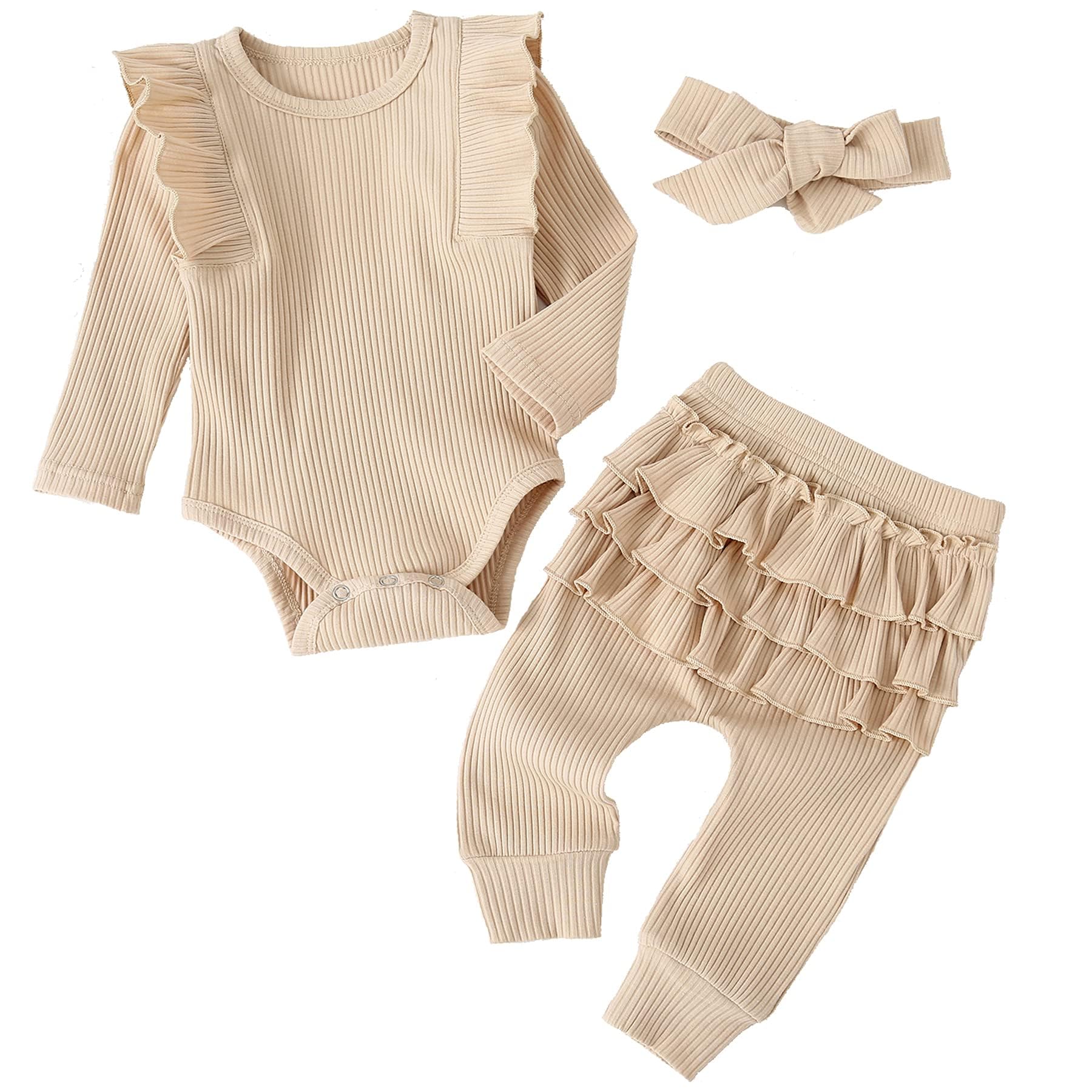 Fullfamous Infant Baby Girl Clothes Outfits,Fall Winter Romper Christm – Cutebab WBBAPB0983J9K7C