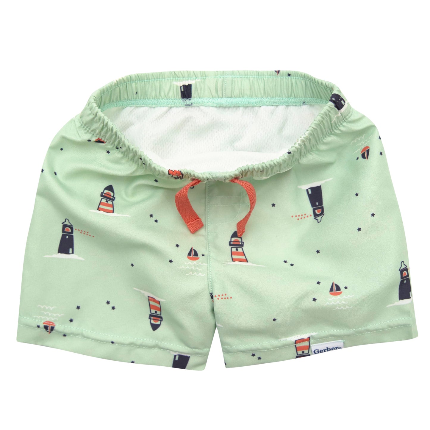 Gerber Baby Boy'S Toddler Long Sleeved Rashguard Swim Bathing Suit Set, Blue Sailboat, 3T