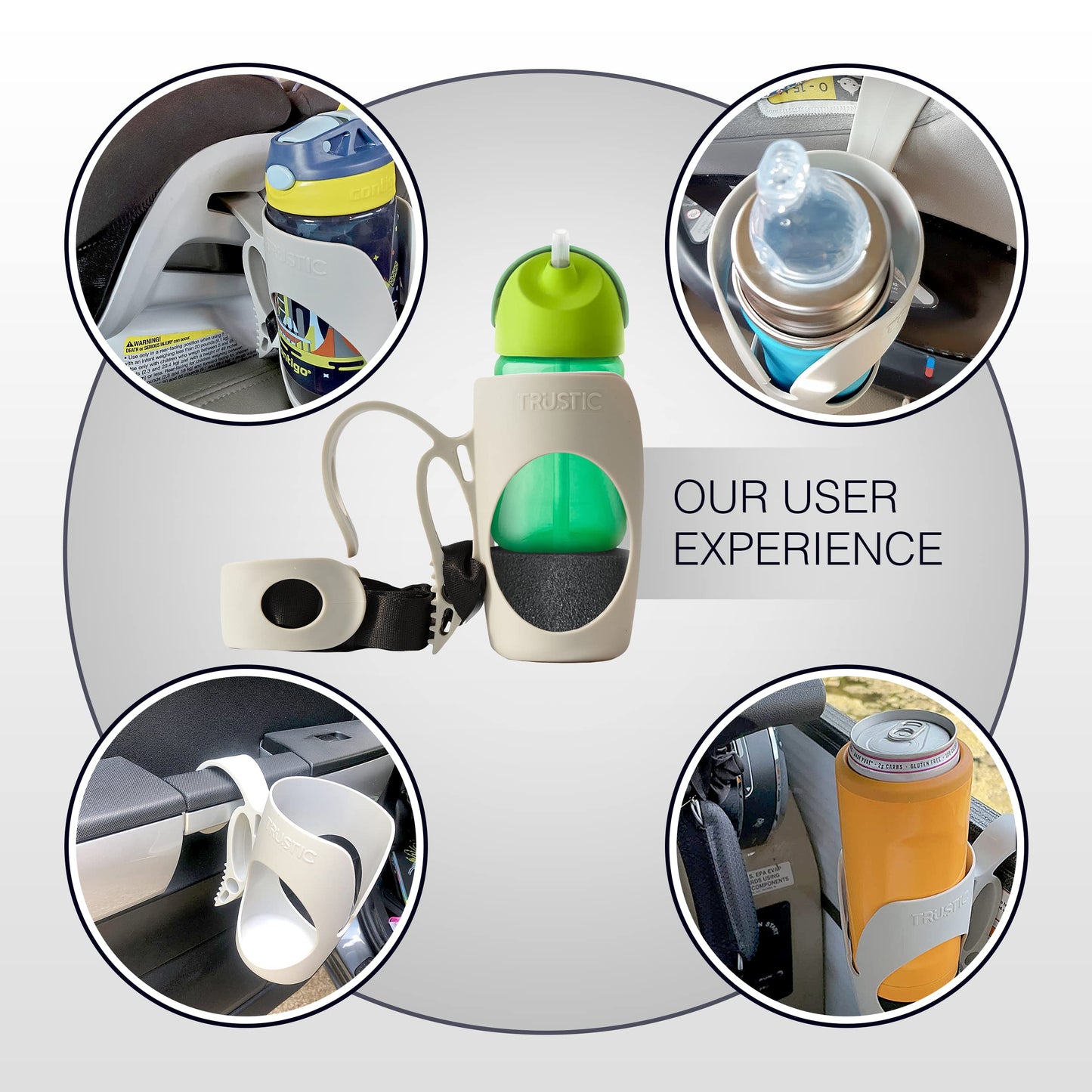 Trustic - Child Cup Holder For Convertible Car Seats - Compatible With Britax Clicktight Marathon, Boulevard, Advocate Car Seats