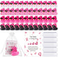 Lunmon 200 Pcs Breast Cancer Awareness Party Favor 50 Pcs Breast Cancer Rubber Duck 2 Inch Pink Ribbon White Black Sunglass Duck