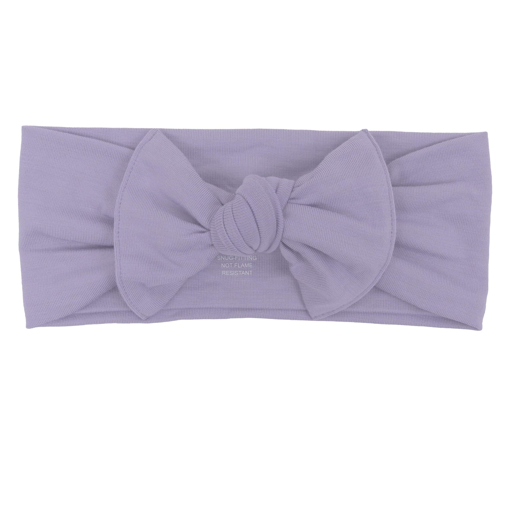 KYTE BABY Rayon Made From Bamboo Bow, (3-6 Months, Taro)