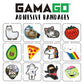 GAMAGO Ninja Bandages for Kids & Kidults - Set of 18 Individually Wrapped Self Adhesive Bandages - Sterile, Latex-Free & Easily