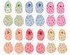 Toddylon Baby Mitten And Booties Set New Born Cotton Printed Gloves & Socks Combo (Light Multicolor, 06 Months)