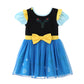Dressy Daisy Ice Princess Dress Up Clothes Halloween Fancy Party Tulle Skirt Summer Outfit With Cape For Toddler Girls Size 3T,