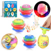 Easter Eggs Toys For Kids, 6 Pack Spinning Tops Toys, Lighting & Singing Colorful Easter Eggs, Easter Toys Party Favor Easter Ba