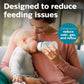 Philips Avent Anti-Colic Baby Bottle With Airfree Vent, 9Oz, With Flow 2 Nipples, 1M+, 4Pk, Clear, Scy703/04