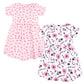 Hudson Baby Baby Girls Cotton Dresses, Botanical, 9-12 Months
