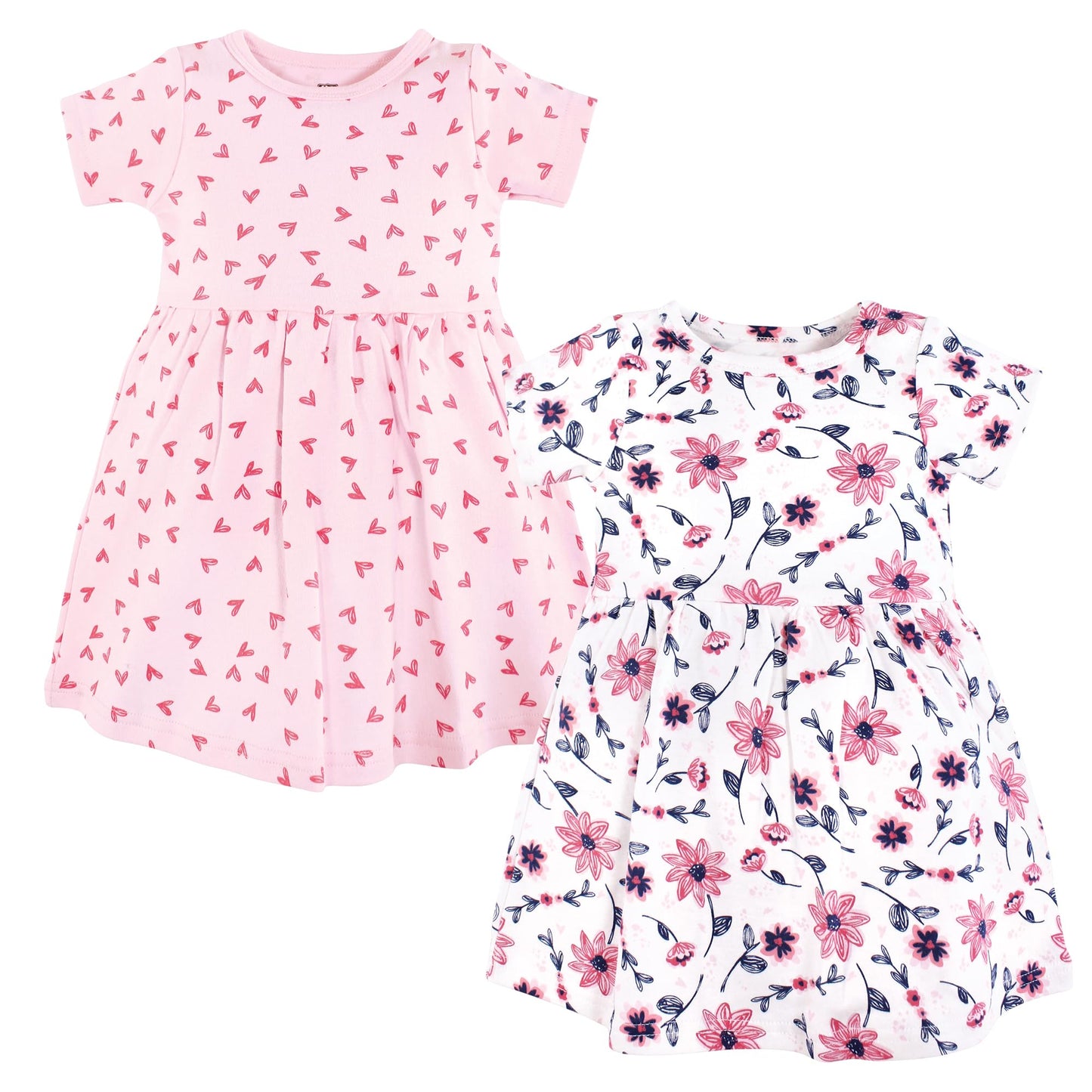 Hudson Baby Baby Girls Cotton Dresses, Botanical, 6-9 Months