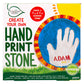 Creative Roots Handprint Stepping Stone, Includes 7-Inch Ceramic Stepping Stone & 6 Vibrant Paints, Garden Stepping Stone Kit, P