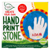 Creative Roots Handprint Stepping Stone, Includes 7-Inch Ceramic Stepping Stone & 6 Vibrant Paints, Garden Stepping Stone Kit, P