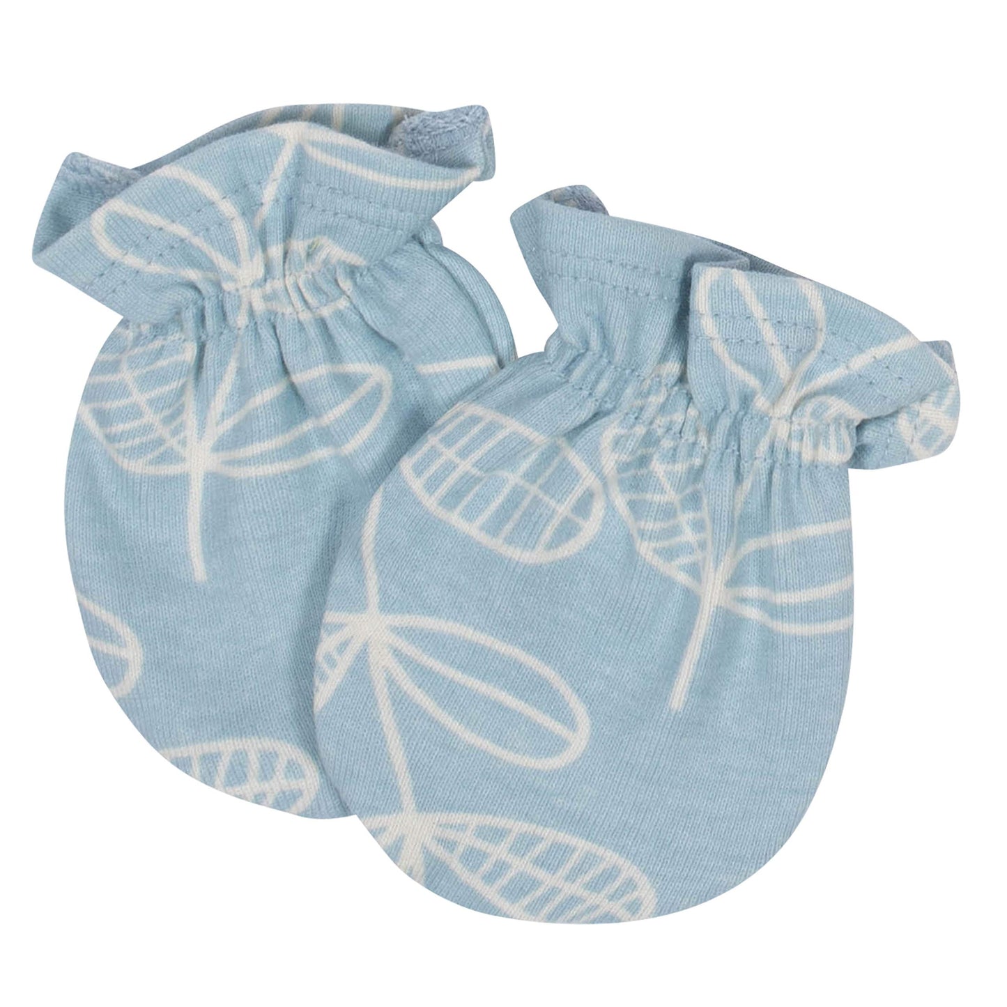 Grow By Gerber Baby Girls 4-Pack Mittens, Ivory,Yellow,Blue,Peach Pink, 0-3 Months