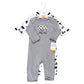 Hudson Baby Girls Unisex Cotton Coveralls, Bear Gray Black, 6-9 Months, Baby Bear Gray Black, 6-9 Months Us