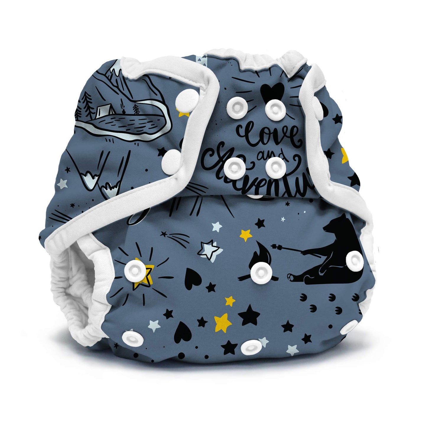 Kanga Care Rumparooz Double Leg Gusset Reusable Cloth Diaper Cover One Size Snap | Wander 6-35 lbs