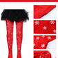 Boao 3 Pairs Halloween Tights Girls Striped Tights Mid Rise Leggings Cosplay Costume Stockings Party Favors(Stylish Christmas St