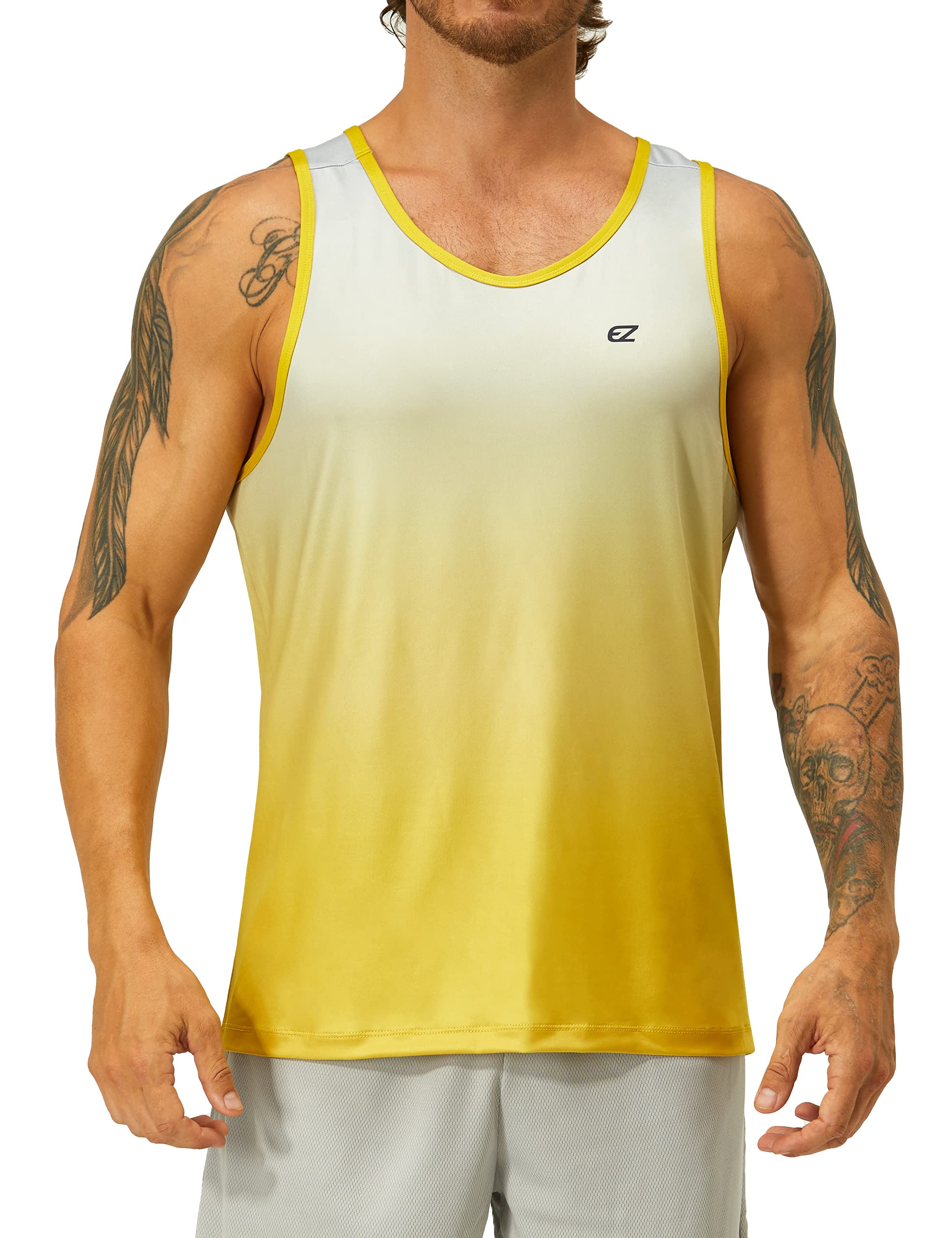 Ezrun Mens Tank Tops Quick Dry Workout Sleeveless Shirts For Bodybuilding Gym Jo WBCBBB09XX7JHKT