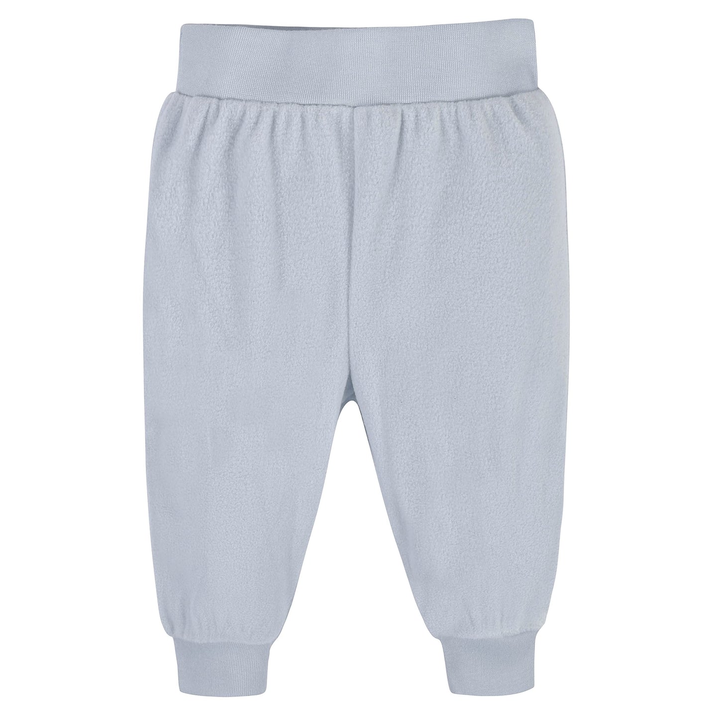 Gerber Baby Boys' 4-Pack Microfleece Pants, Navy/Gray, Newborn