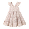 Younger Tree Toddler Baby Girl Dress Summer Outfits Floral Flutter Sleeve Smocked Dress Kids Causal Boho Dresses Clothes (7-8T,