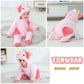 Tonwhar Unisex Baby Animal Halloween Costume Kid'S And Toddler'S Autumn Winter Outfits Jumpsuit (3-4 T,Pink Cow)