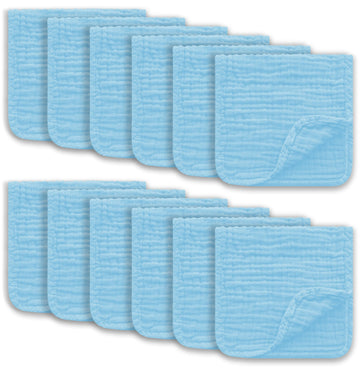 Ease Cubs Muslin Burp Cloths Large 100% Cotton Hand Washcloths For Boys & Girls, Baby Essentials Extra Absorbent And Soft Burpin
